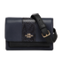 Snake Embossed 2 Way Bag, &pound;110, Handbags, Black/Navy, Leather, Front view